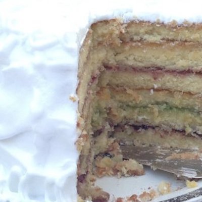 8” Vienna Cake (plain Icing)