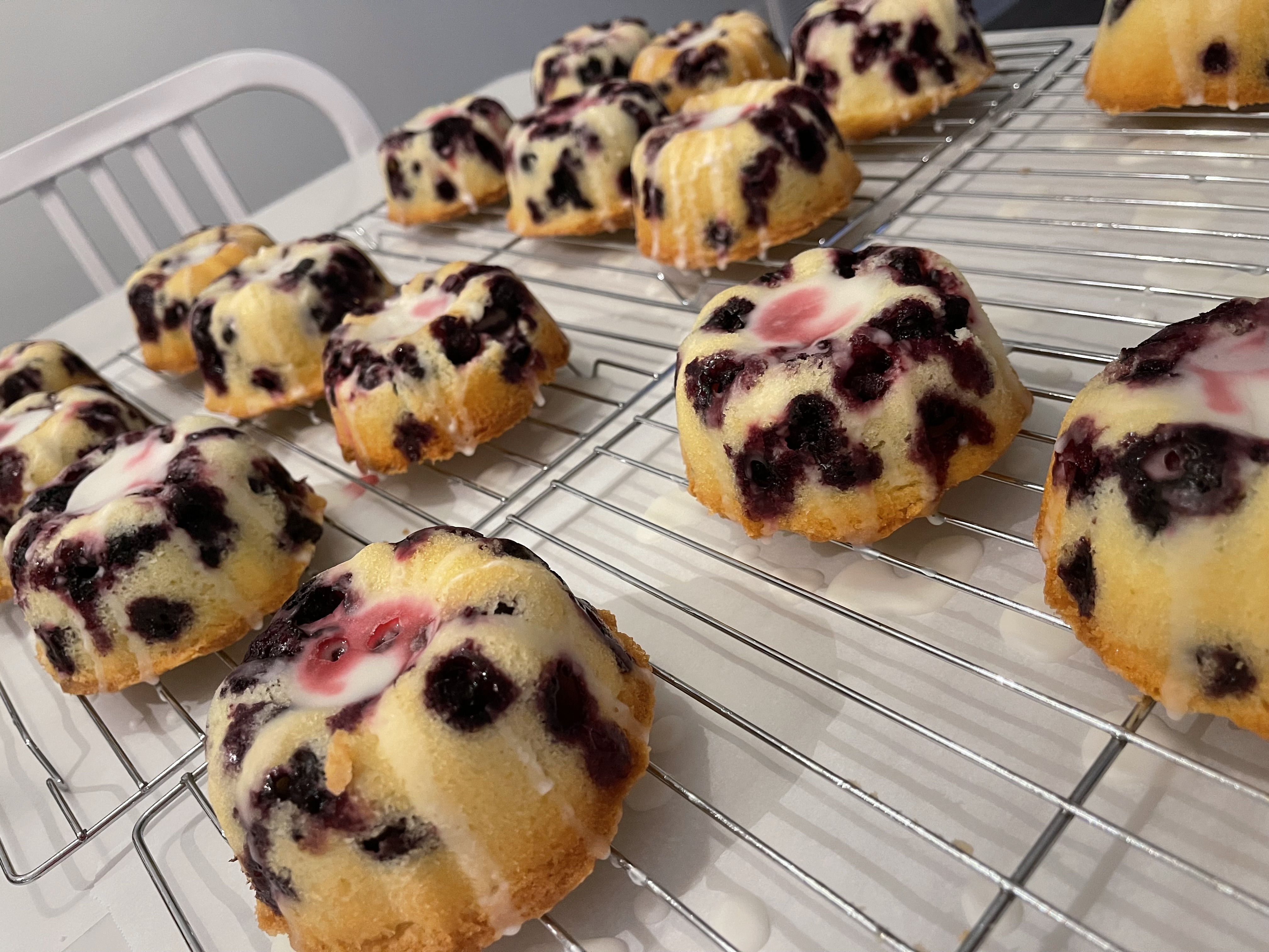 Lemon Blueberry Mini Bundt Cakes (5)