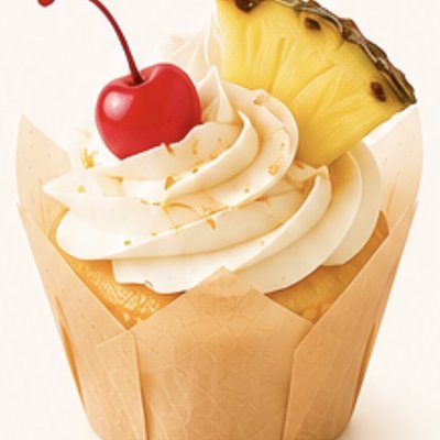 Piña Colada Cupcake