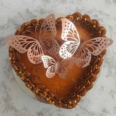 Chocoflan Heart