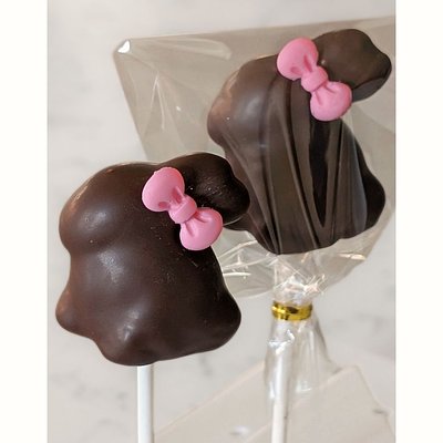 Bunny Shaped Cake Pop With Chocolate Cake