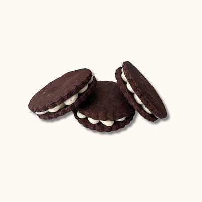 Chocolate Sablé Sandwich Cookie - Package of 6