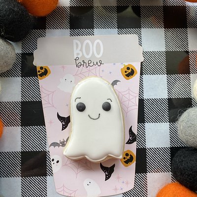 Boo Brew Mini Cookie Card 👻☕ (Cookie & Card) 