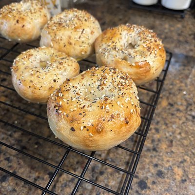 Sourdough Bagels
