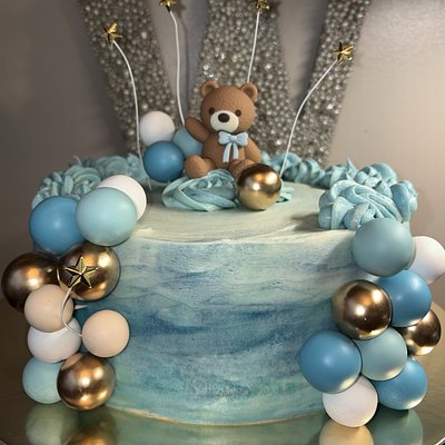 Baby Shower Round Cake