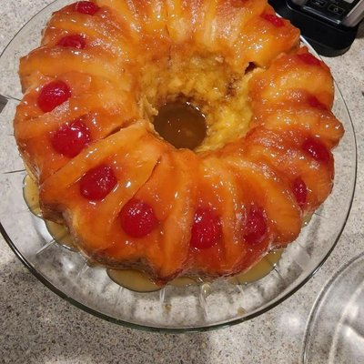 Pineapple Upside Down Bundt  Cake (9inch)
