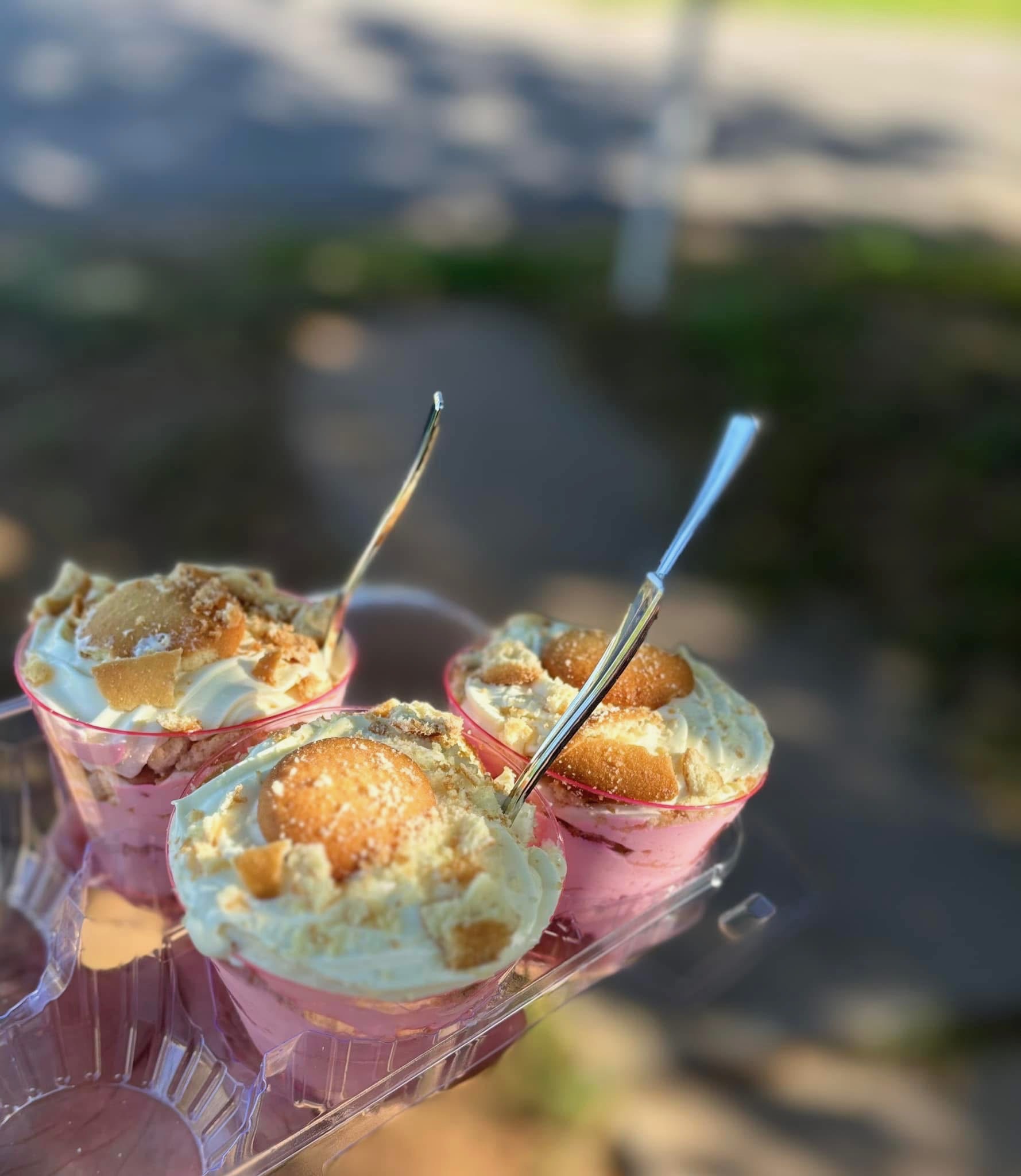 Banana Pudding Cup With Bananas 