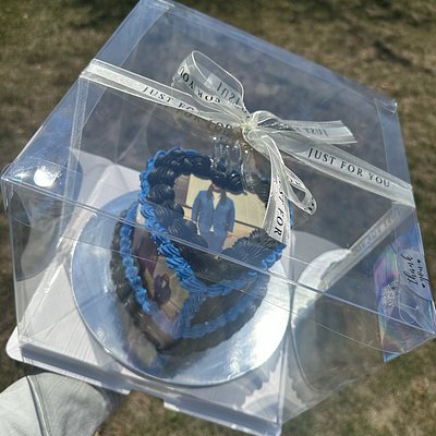 6 Inch Photo Heart Cake 