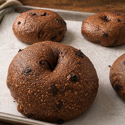 Sourdough Bagels - Double Chocolate