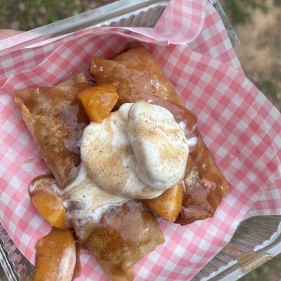 Peach cobbler rolls