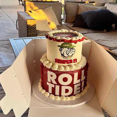 Mid Tiered Cake (6in & 8in) 