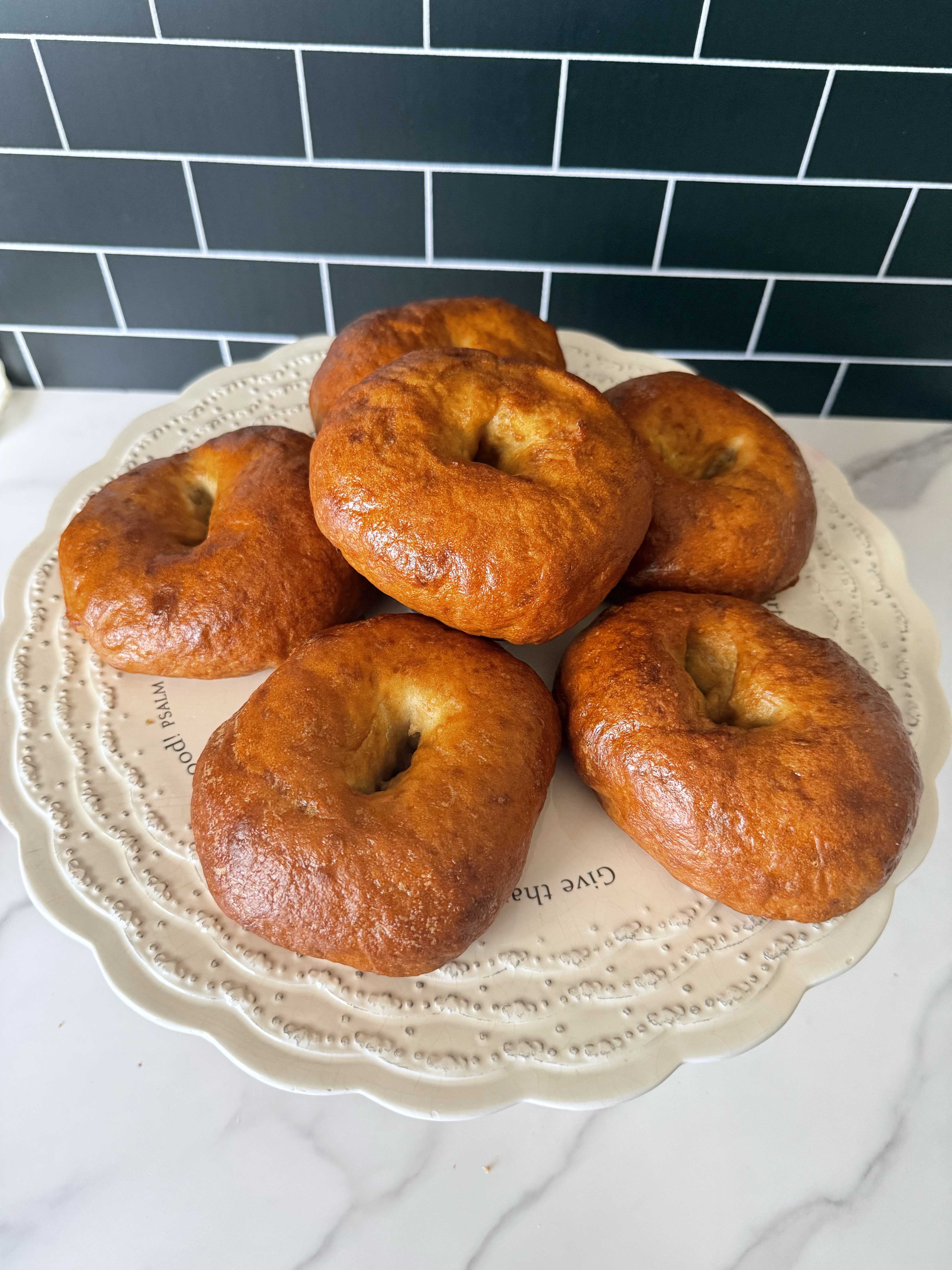 Plain Sourdough Bagels