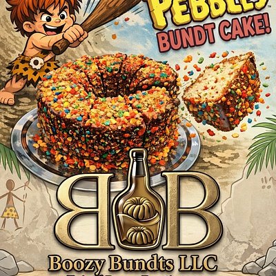 Fruity Pebbles Bundt Cake 