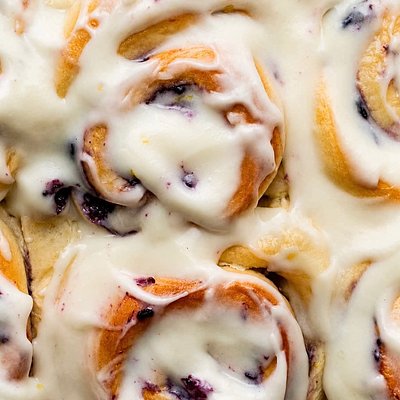 Lemon Blueberry Sweet Rolls — 4 Pack