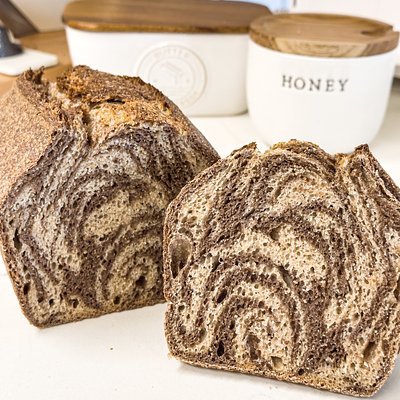 Fresh-milled Whole Grain Tiger Rye Artisan Style Sourdough Sandwich Loaf