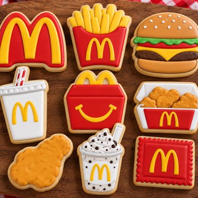 Mcdonald’s Set Theme Cookies 