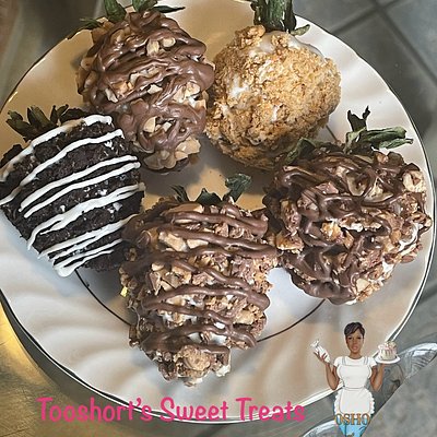 6 Ct. Candy Coated Chocolate Covered Strawberries 