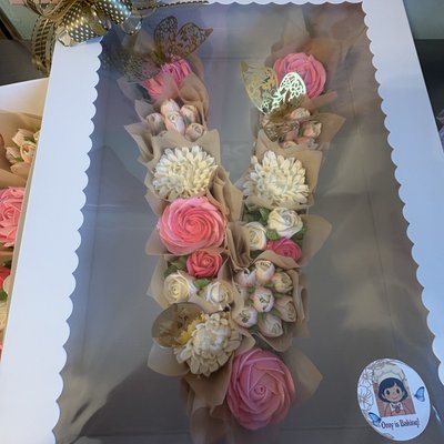 Letter & Numbers Cupcake Arrangement 