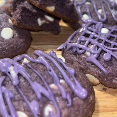 UBE WHITE CHOCOLATE COOKIES 