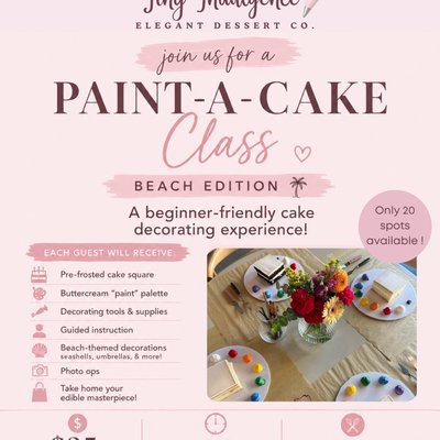 Paint-A-Cake: Beach Edition 🏝️