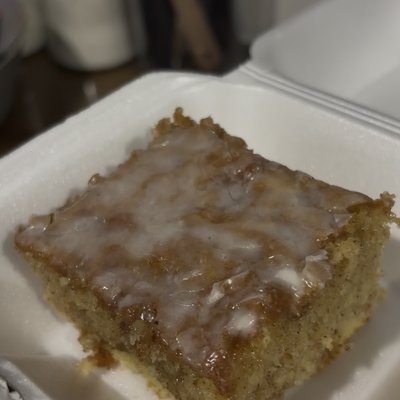 Honey Bun Cake Slice