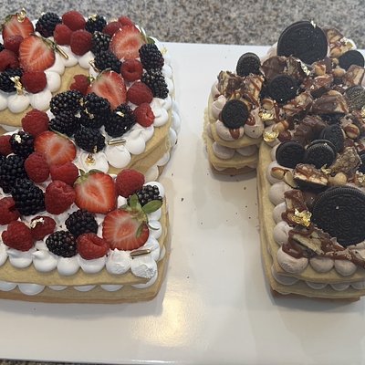 Letter/Number Cake Or Cookie Tarts  