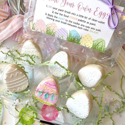 Paint Your Own Easter Egg Cookie Kit