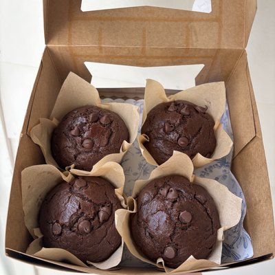 Sourdough Jumbo Double Chocolate Chip Muffins (4pk)