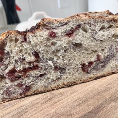 Cranberry Walnuts Sourdough Bread 