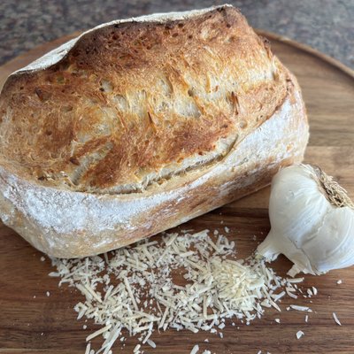 Garlic & Parmesan Sourdough Loaf