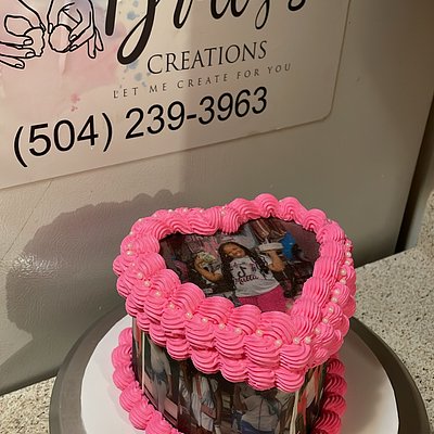 6” 2 Layer Burn Cake With Edible Images