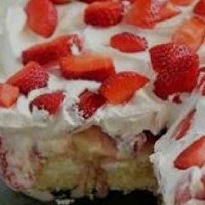 Pan Of Strawberry Banana Pudding 