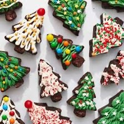 Christmas Tree Brownies