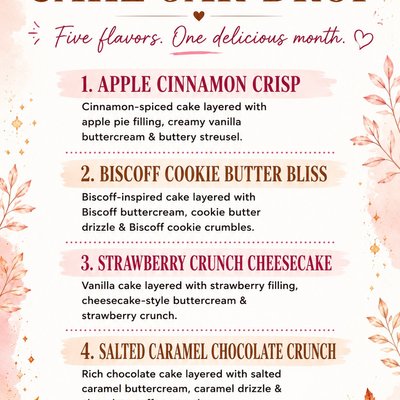 Monthly Cake Jars 