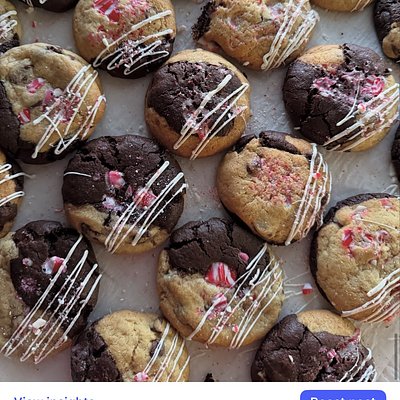 Peppermint Chocolate Chip Cookies