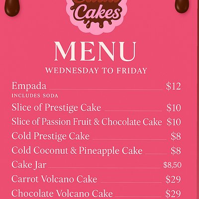🍰 Weekly Specials
