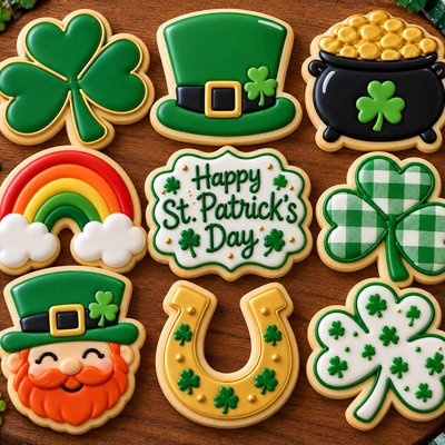 Safe Patrick Day, ￼Celebration Sugar Cookie 