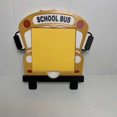 School Bus Sticky Note Holder