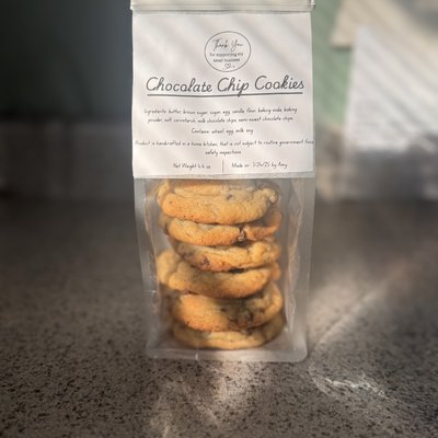 Chocolate Chip Cookie—half dozen 