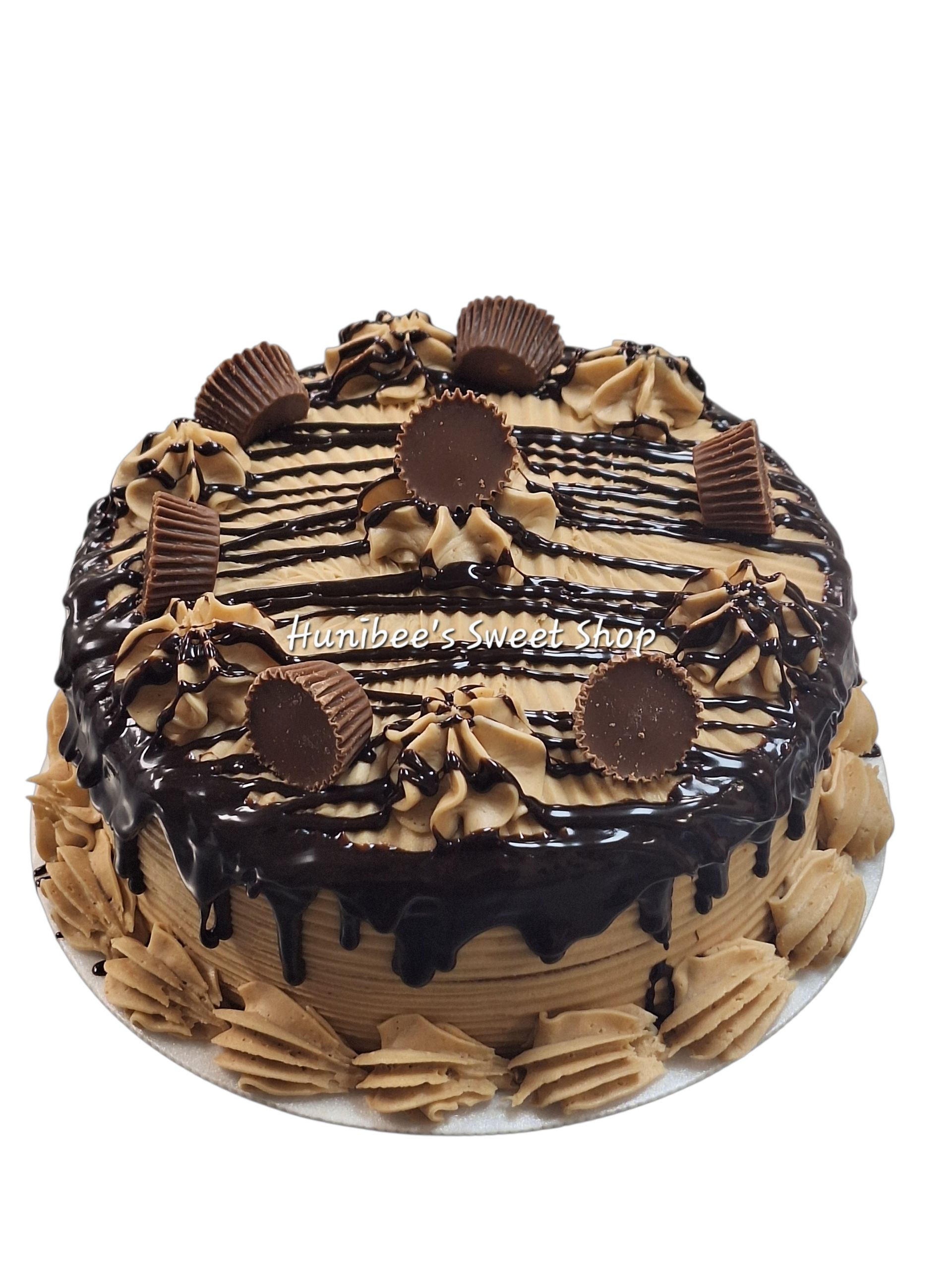 9in Double Peanut Butter Cake (Feeds 12-16)