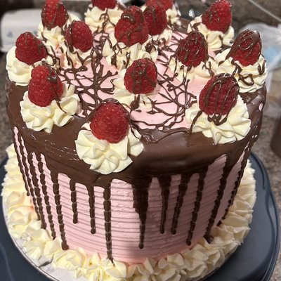 Chocolate Raspberry Mousse Cake