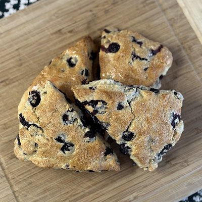 Blueberry Lemon Sourdough Scones 