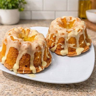 Mini Bundt Glazed Lemon Pound