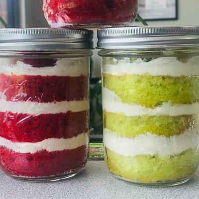 16 Oz Cake Jars 