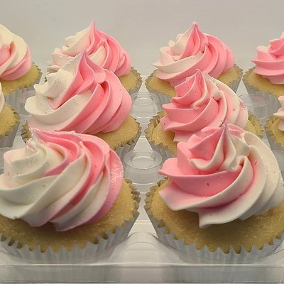 Classic White Almond Cupcakes- Standard Size