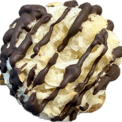 Chocolate Drizzled Coconut Macaroons (GF Ingredients) - 1/2 Dozen