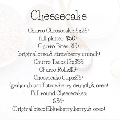 Cheesecake Items