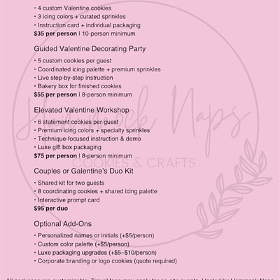 February Private Cookie Classes