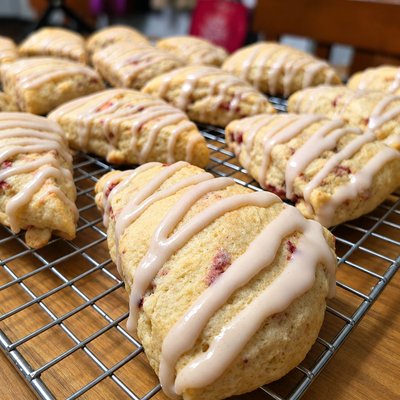 Strawberries & Cream Scones