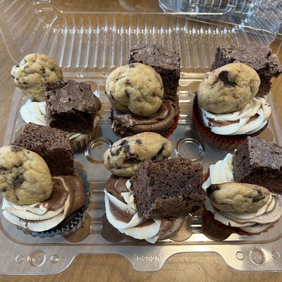Brookie Cupcakes